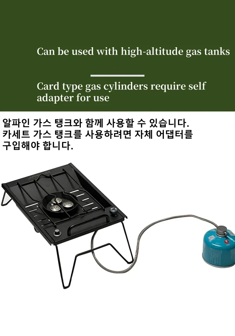 8000W IGT Gas Sinking Stove 3 Burner Stainless Steel Portable Camping Stove Desktop Brazier Grill Windproof Butane Propane image 15