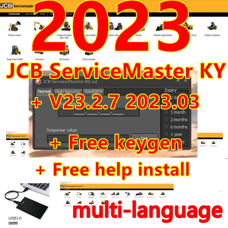 2023 최신 JCB ServiceMaster 4 (23.2.7) [03/2023] 진단 소프트웨어, JCB keygen 전체 잠금 해제, 비디오 설치, 무료 도움 설치 