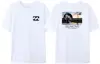 2025 Wave New Men's Summer Billa-bong T-shirt 100% Cotton Double Sided Printing High Quality Casual Top Tees 2