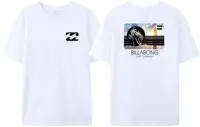 2025 Wave New Men's Summer Billa-bong T-shirt 100% Cotton Double Sided Printing High Quality Casual Top Tees 2