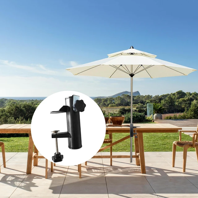 Umbrella Clamp Stand Holder Parasol Stand Fixed Clip Parasol Holder Umbrella  Clamp for Deck for Boats Courtyard Fence Desk Beach - AliExpress