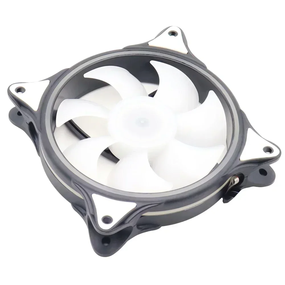 Wovibo-ventiladores de Chassi para Computador Rainbow Ventilador Rgb Argb Ajuste Silencioso Aura Sync 12cm 6pin 12v 120 mm - Imagem 5
