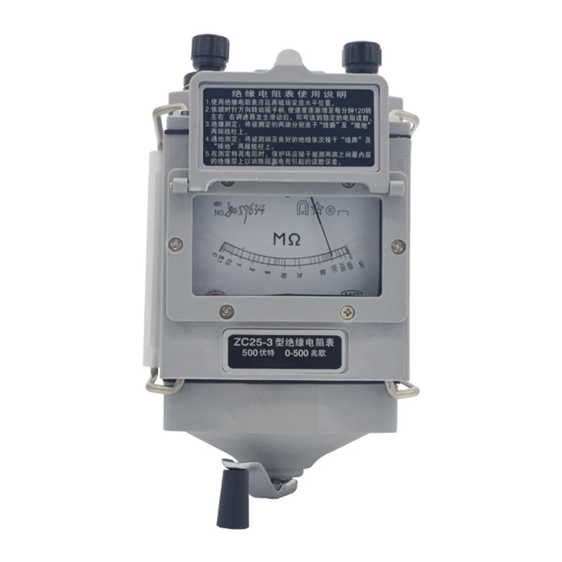B30C-ZC25-4 Insulation Resistance Tester 1000V Tramegger Electrician Megohmmeter Hand Crank Tramegger