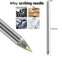 Diamond Carbide Scriber Pen Alloy Pen Metal Wooden Glass Tiles Cutting Marker Pencils Woodworking Hard Metal Lettering Hand Tool 2