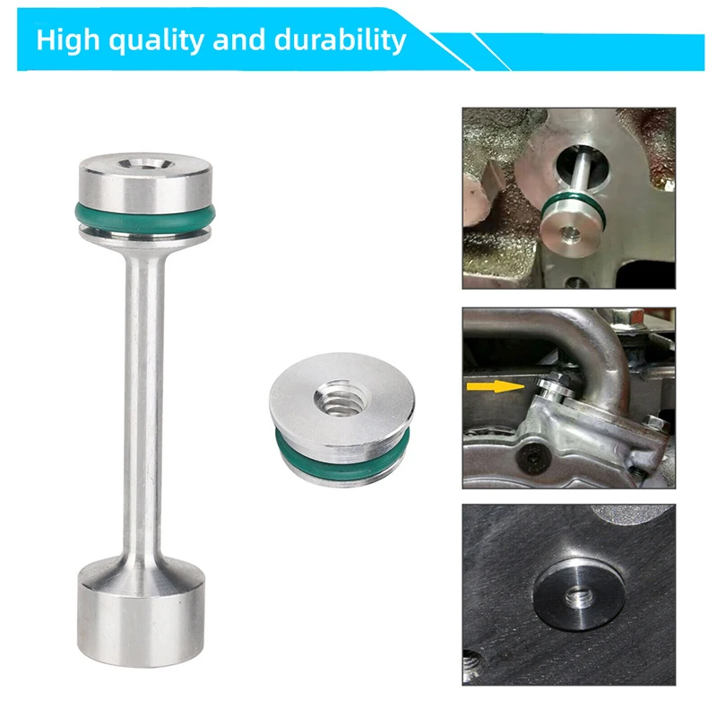 1PC Vehicle Engine Billet Aluminum Oil Diverter Barbell Compatible For LS1-2-3-6-7-9-LQ4- LQ9-4.8L-5.3L-6.0L-6.2L L92 LS4 L99