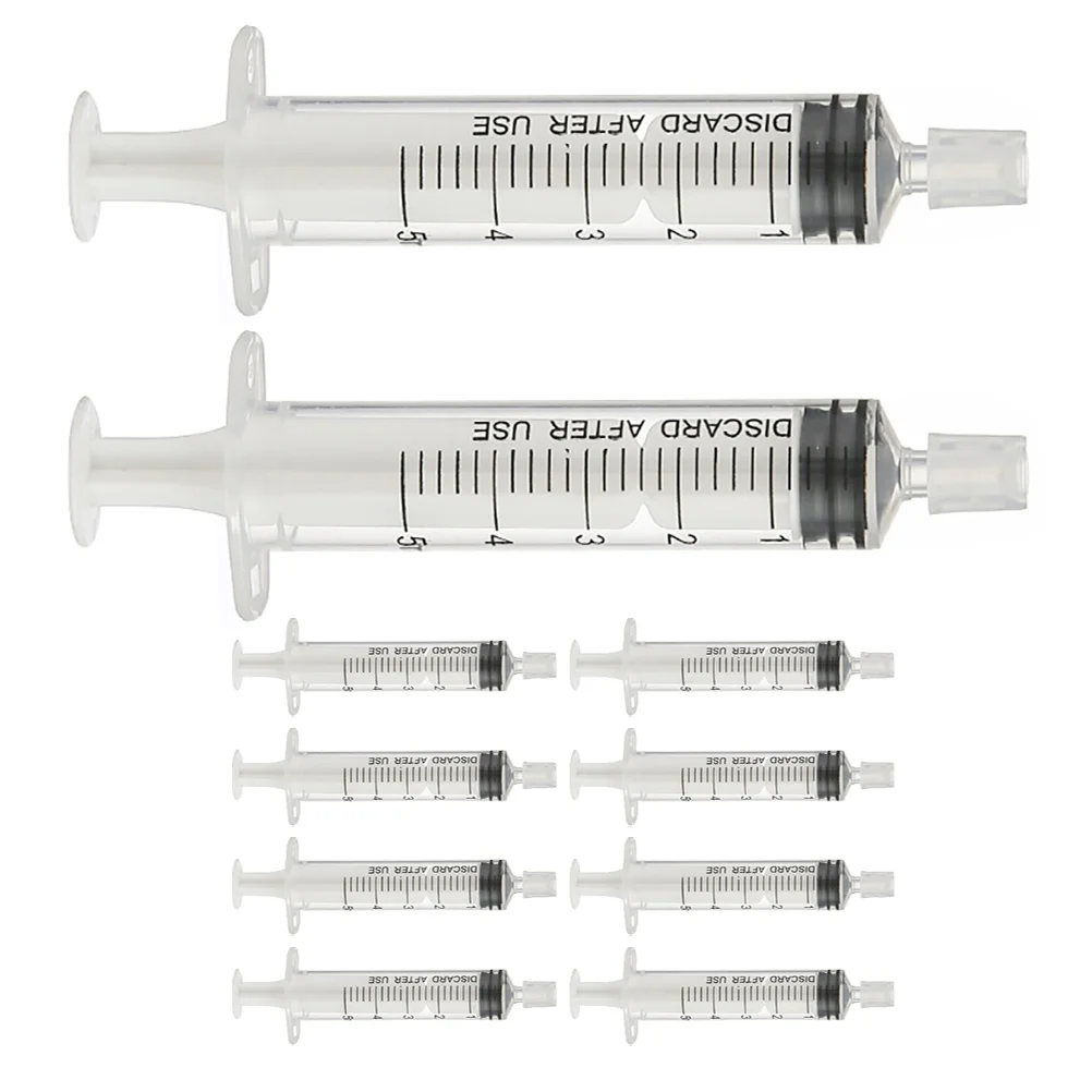 Syringe Dispenser 10pcs Perfume Dispensers Refillable Liquid Measure Syringe With No Needle(5ML)