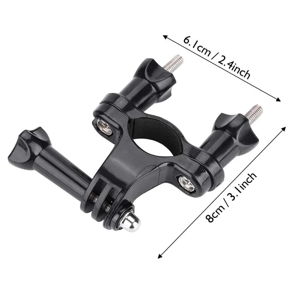 Pince guidon vélo pour GoPro et action cam, fixation solide installée sur guidon de VTT