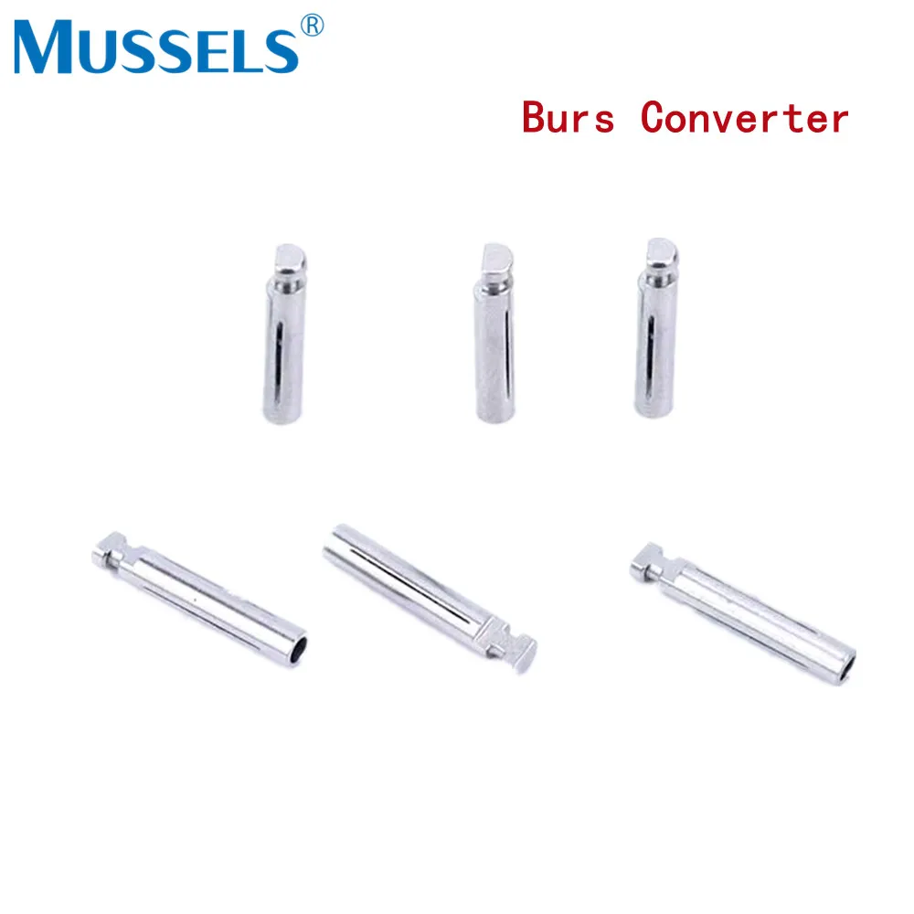 2-Pack Dental Bur Adapter Converter - FG To RA Shank, Stainless Steel, For Rotary Tools & Polishing