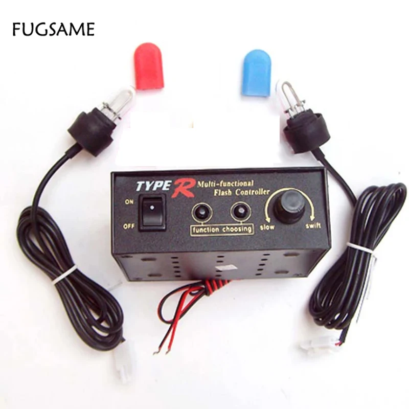 

FUGSAME Тип R 8 функциональный Регулируемый предупредительный стробоскоп (Большая U-образная трубка) 12 В/30 Вт многоцветный чехол 704-2U Бесплатная доставка GGG