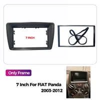 7 Inch Double DIN Car Frame for FIAT Panda 2003 2004 -2010 2011 2012  Black ABS Material Radio Dashboard Mounting Panel Kit - Image 4