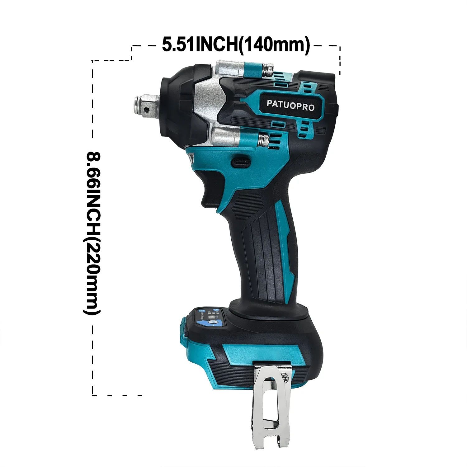 1/2-Inch Cordless Impact Wrench Brushless Power Electric Wrench