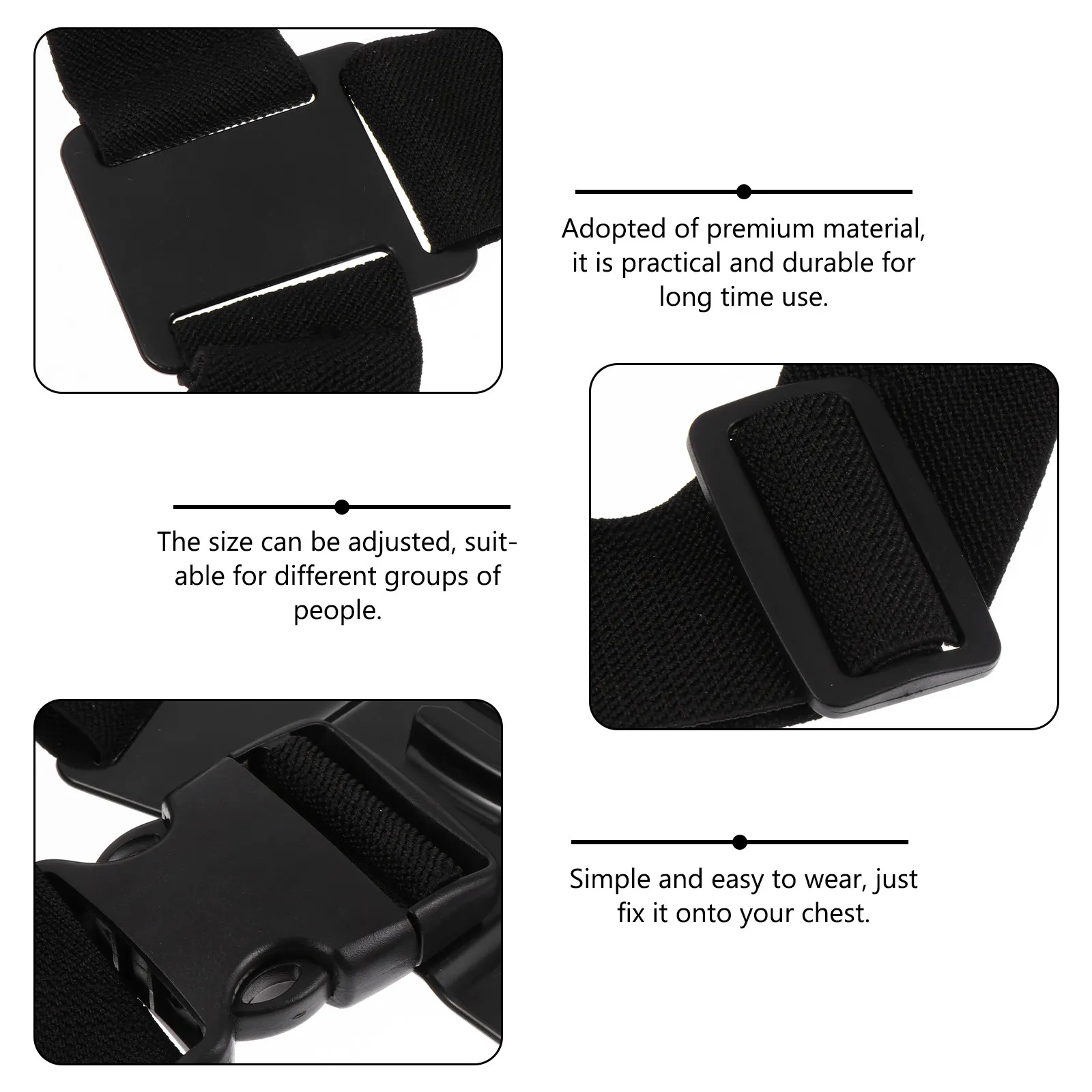 조절 가능한 야외 스포츠 카메라 하네스 가슴 스트랩 넓은 탄성 밴드 카메라 휴대용 가슴 하네스 안전 스트랩 캐리어