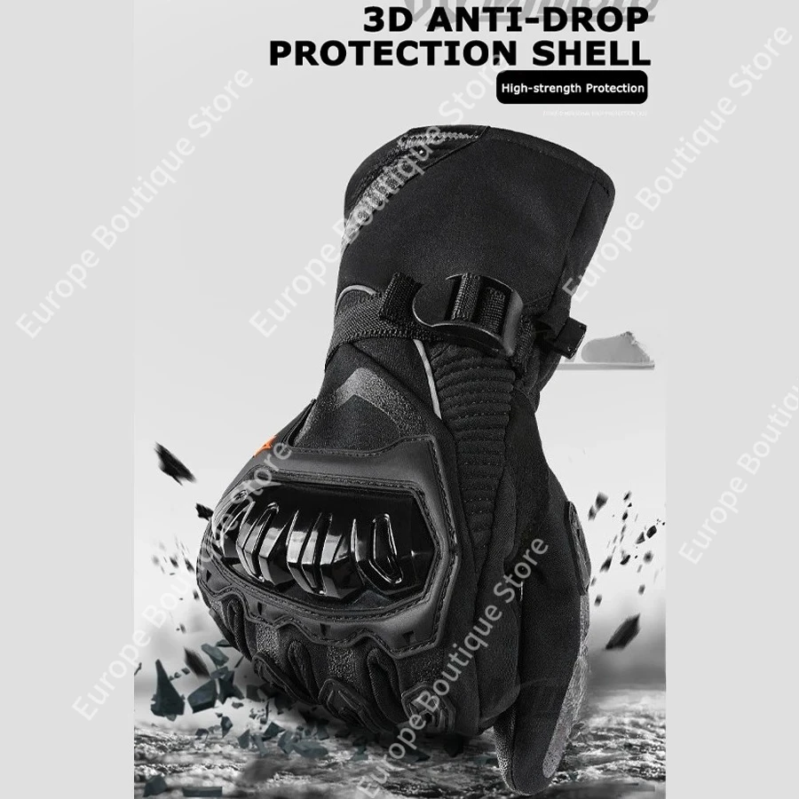 2026 새로운 스트리트 오토바이 장갑 방수 겨울 따뜻한 터치 스크린 보호용 라이딩 장갑 업그레이드 버전