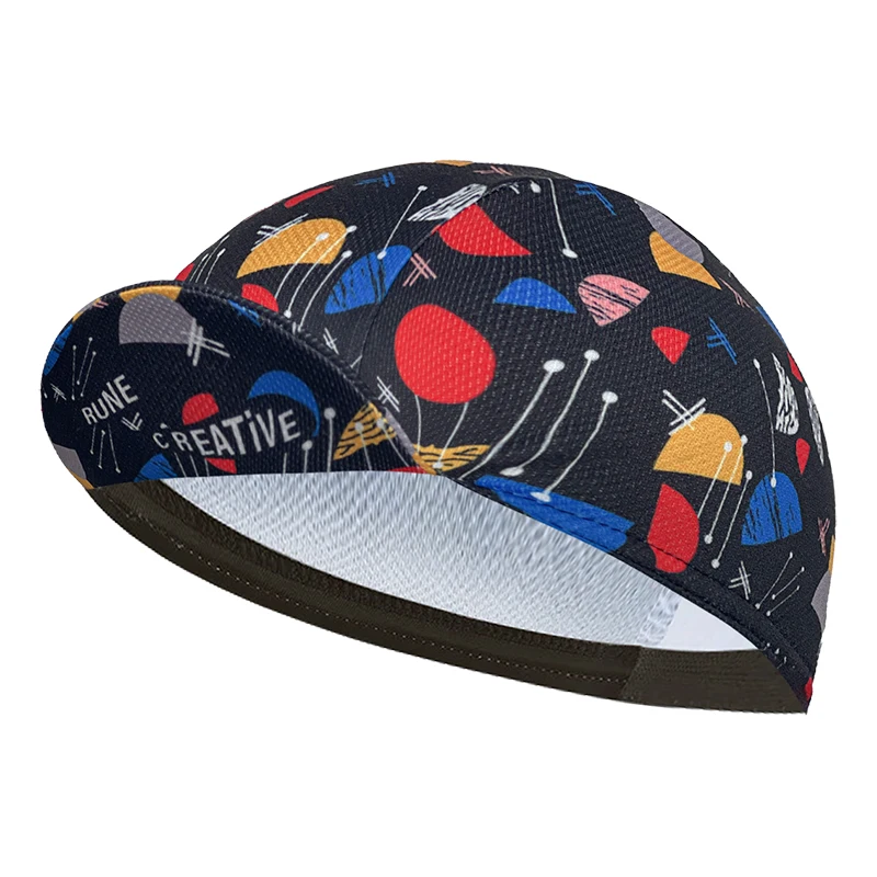 2024 New Summer Polyester Sweat Absorbent Cycling Cap, Popular, Unisex, Graffiti 4