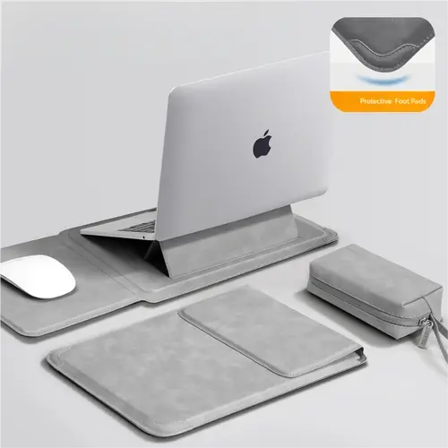 Laptop Sleeve Case 13 14 15 15.6 16Inch For Huawei HP DELL Bag For Macbook Air Pro 13 13.6 M4 Notebook Case with stand Men Women - Image 8