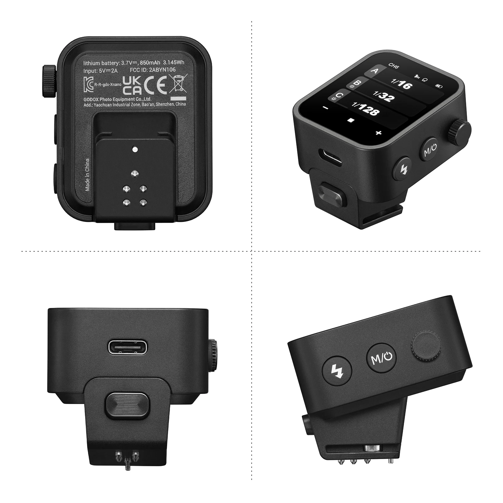 2.4G Wireless Flash Trigger TTL OLED Touchscreen USB for Canon Eos/Nikon/Sony X3 C/X3 O/X3 F/X3 S/X3 N/X3-C X3-S