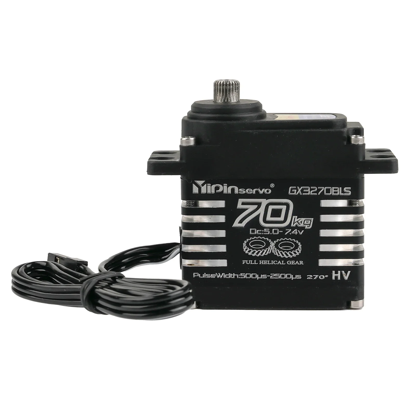 Servo numérique YP3270BLS 70Kg sans balais 180/270/360° IP68 RC