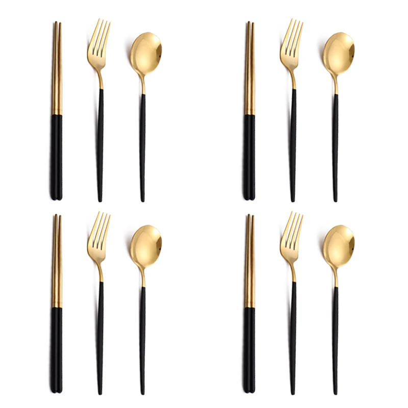 12Pcs BlackGold