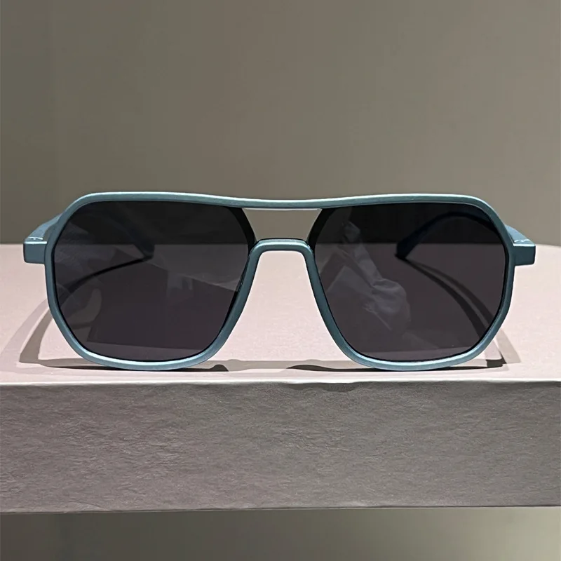 Vintage quadratische Sonnenbrille für Damen und Herren, rechteckige Sonnenbrille, ovale Sonnenbrille für Damen und Herren – Detail 17