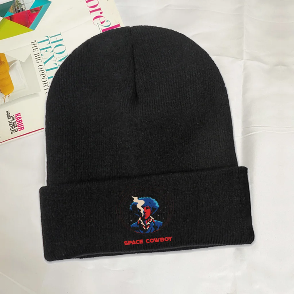 

Cowboy Bebop Spike Anime Skullies Beanies Caps One Eye Knitted Winter Warm Bonnet Hats Unisex Ski Cap