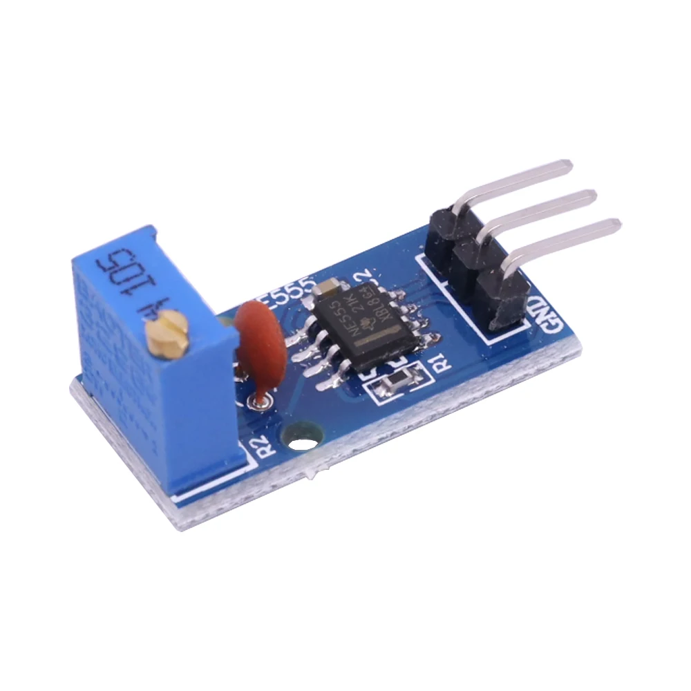 DC 5V 12V NE555 Adjustable Resistance Frequency Pulse Generator Module Single Channel Output for Arduino Smart Car
