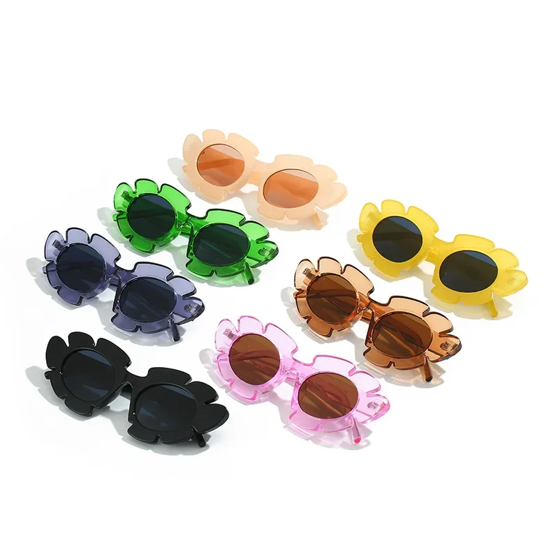 

Новые модные солнцезащитные очки, женские солнцезащитные очки Jello с зеркальными линзами в стиле хризантем, индивидуальные солнцезащитные очки