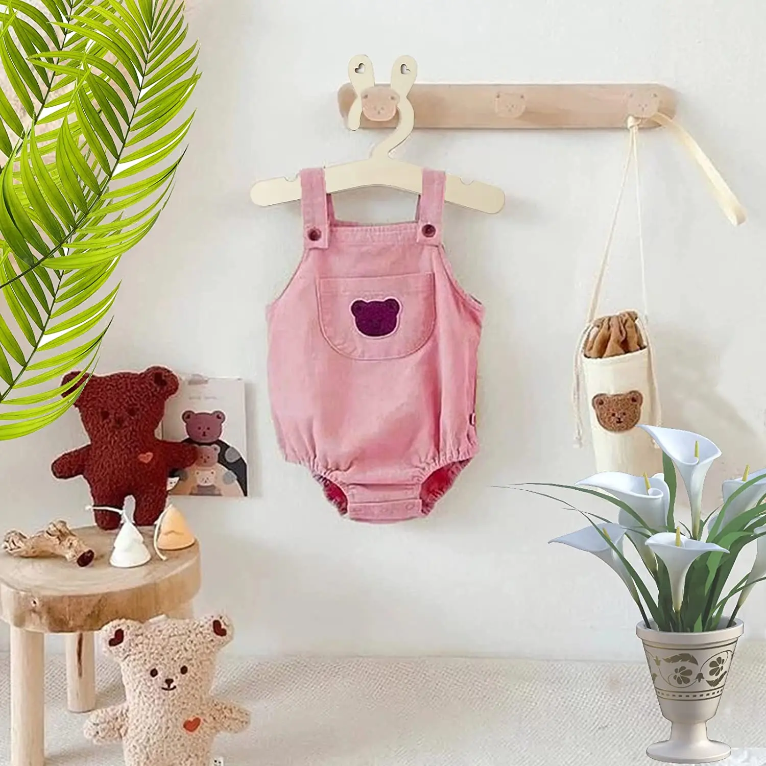 5Pcs Solid Wood Child Hangers Baby Suit Hanger Children Clothes Display  Cloakroom Storage Racks Laundry Drying Rack for Kids - AliExpress