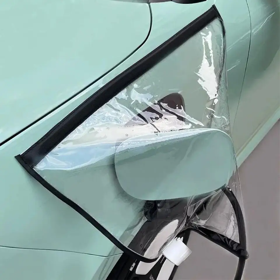 Ev Charger Port Cover ,Car Charging Port Rain Cover With Magnetic Strip Rainproof Waterproof Outdoor Electric Car Charging Port Plug Covers Electric Vehicl Electric Vehicle Charger