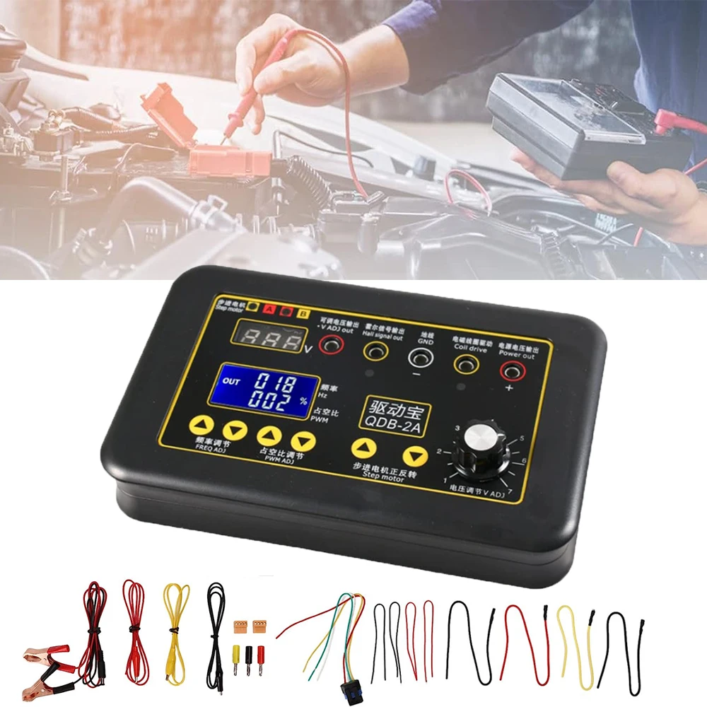 

Automobile Ignition Coil Test Injector Solenoid Valve Idling Stepper Motor Instrument Tester Fault Detector Drive Simulator