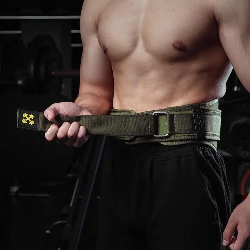 Weightlifting Belt Weightlifting Waist Guard Weightlifting Waist Belt Men and Women Weightlifting Fitness Belt Training High Intensity Squat Deadlift Gym Nylon Waist Support Thickening For Back