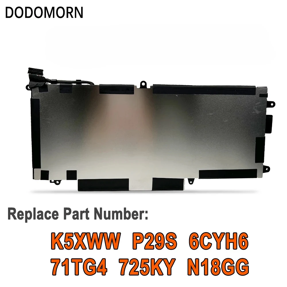 Dododomorn Bateria do Portátil para Dell Latitude 5289 7389 7390 L3180 Series 725ky N18gg 725ky N18gg 7.6v 60wh 71tg4 K5xww - Imagem 5