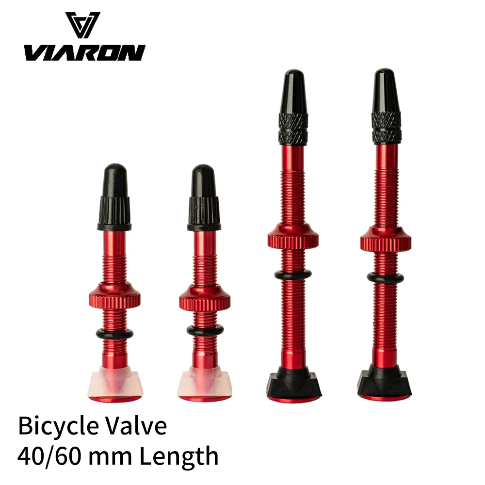 Description Picture 2 of itemVIARON 2PCS Bicycle Tubeless Tire Valve  FV Brass Alloy Core Optional color Stem 40/60mm length Cap & Tool