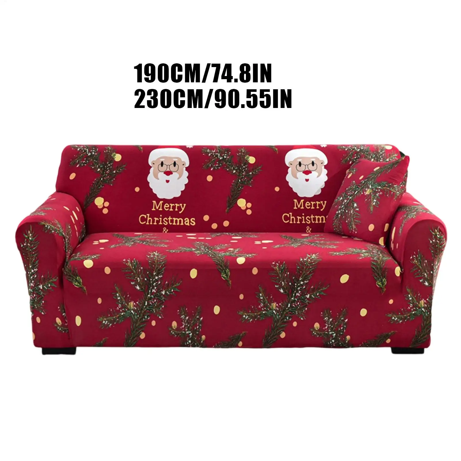 Sofa Slipcovers Christmas Stretch Red Sofa Slipcover Home Decor Furniture Protector For Dormitory Apartment Bedroom Living Room