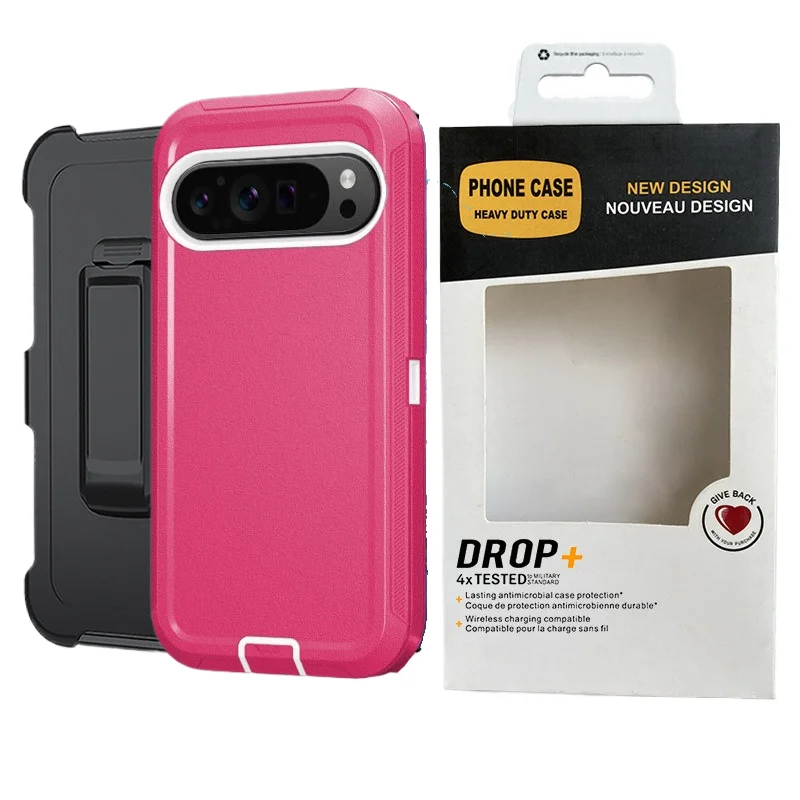 Rugged Hybrid Armor Shockproof Case with Belt Clip