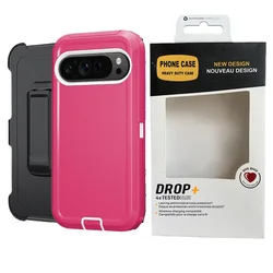 Rugged Hybrid Armor Shockproof Case with Belt Clip - Google Pixel 11 (Color A)