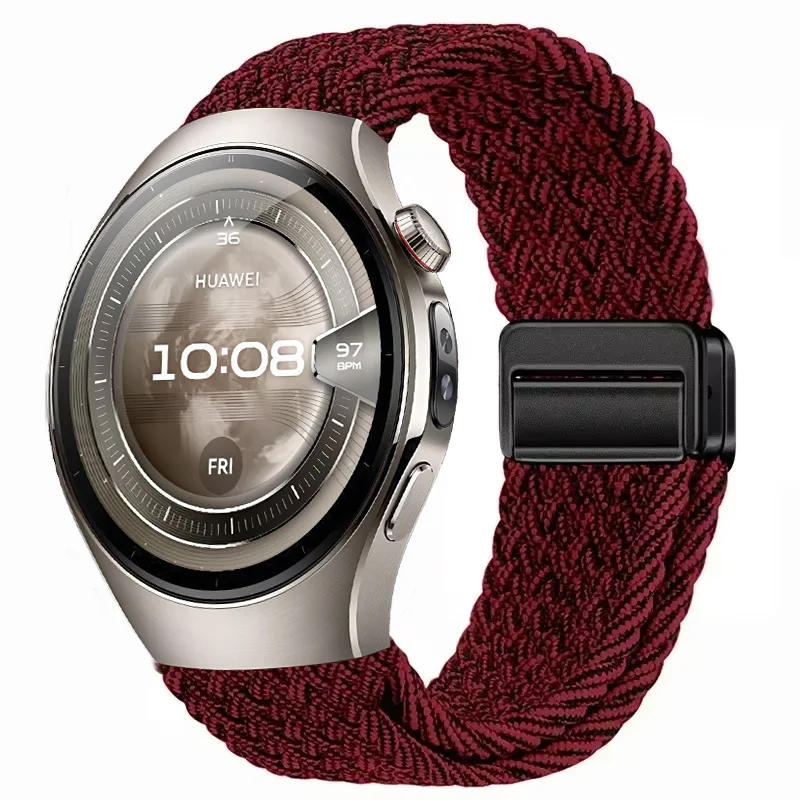 Magnetic Braided Nylon Strap Bracelet - 20mm/22mm