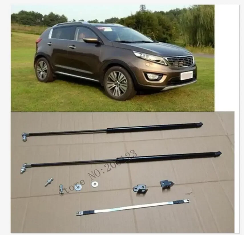 2 Pezzi Coperchio Motore Avvio Automatico Ascensor De Apoyo Molle A Gas Per Kia Sportage R 2014 2015 2016 2017