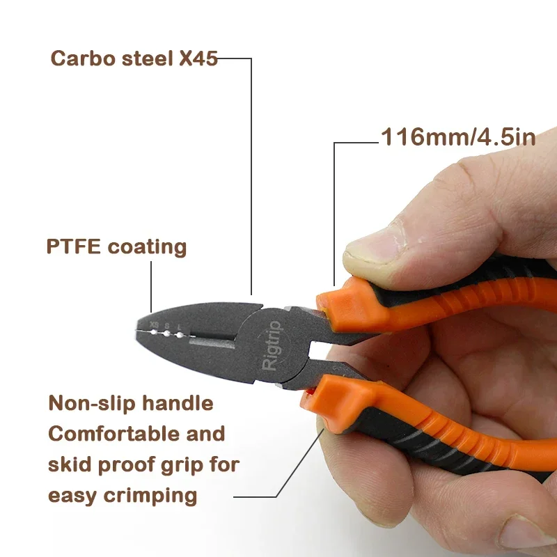 Pince à sertir pour fluorocarbone 0.5-0.7mm - Outil pêche carpe chod rig boom