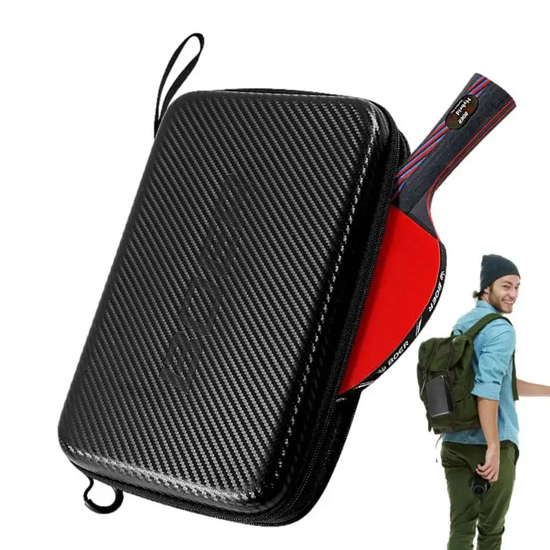 

1pc Table Tennis Bat Cover Paddle EVA Bag Ping Pong Cases Zip Pocket Package 290x195x50mm Racket Bags Waterproof Covers