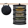 Plant Drying Net Herb Drying Rack 4 Layer Folding Fish Mesh Collapsible Dry Net With Zippers For Drying Seeds Fish Vegetables 1