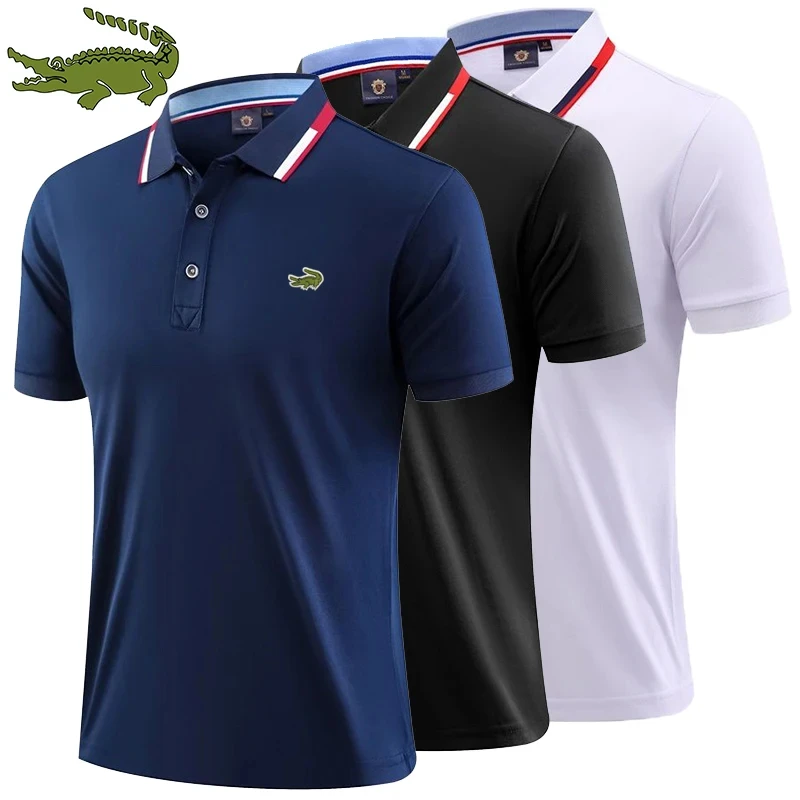 

Summer new men's brand embroidered breathable Polo shirt business casual high quality lapel Polo shirt for men