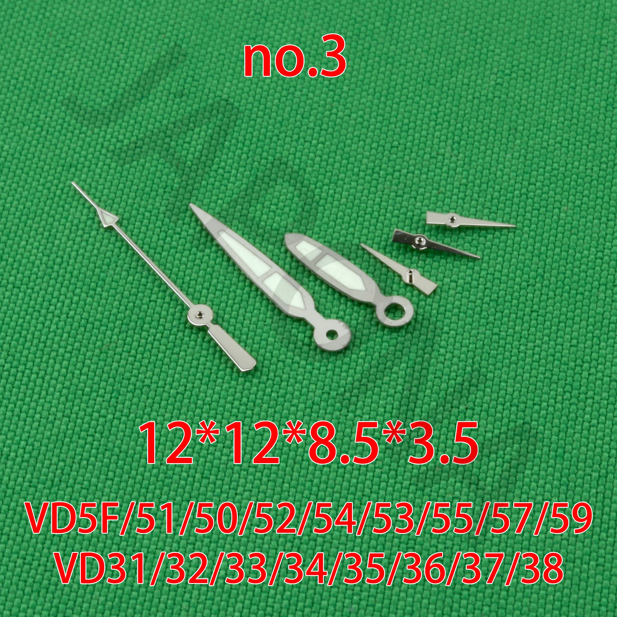 VD Series Watch Movement Hands for TMI VD53 VD57 VD54 VD55 VD50 VD51 VD33 VD34 VD31 VD36 VD37 Luminous Hand