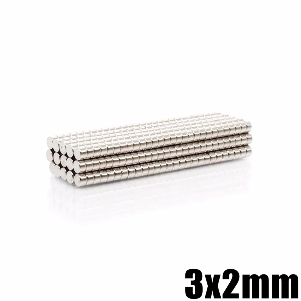Round Magnets 10/200/500/1000/2000/10000PCS 3x2 Minor Disc Search Magnet Small Round Magnets 3x2mm Neodymium Permanent Magnets Strong 3*2 mm round magnets,neodymium magnets