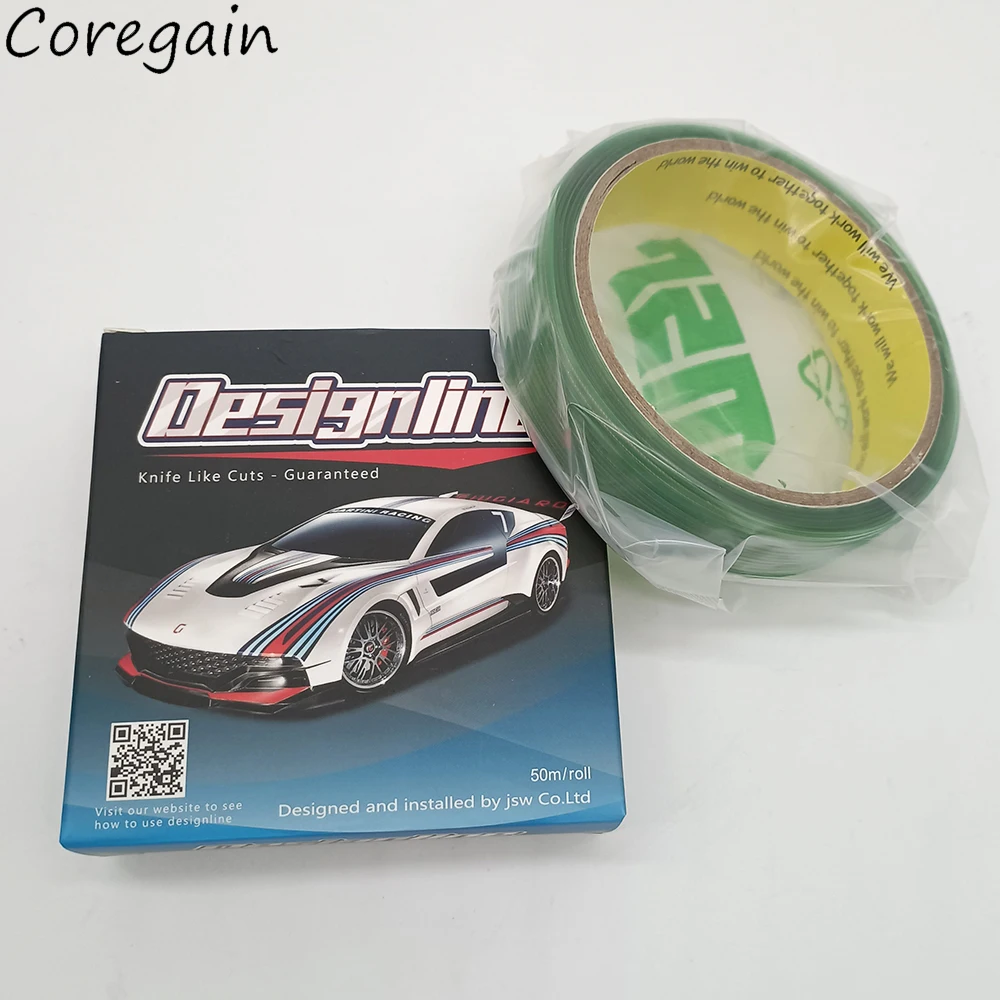 5/10/50M Vinyl Wrap Auto Aufkleber Knifeless Band Film Design Linie Für Verpackung Film Schneiden werkzeuge E28 – Detail 5