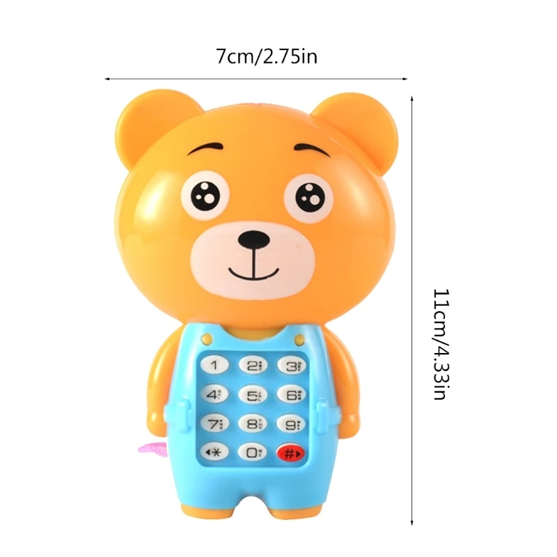 Toddler Musical Phone Toy with Music Light Interactive Mobile Phone Electronic Gift Baby Sensory Learning Education Toy 6