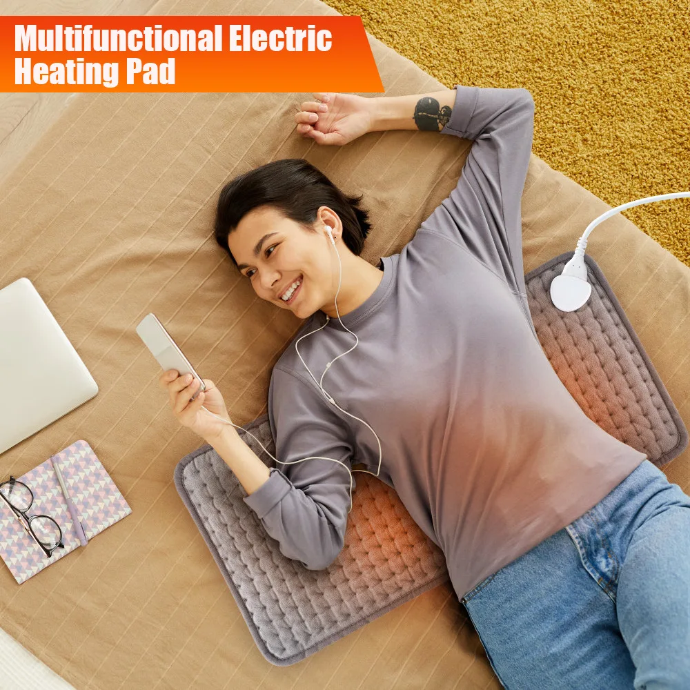 

240V Electric Heating Pad Blanket Timer Physiotherapy Heating Pad For Shoulder Neck Back Spine Leg Pain Relief Winter Warm