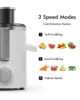 SiFENE Compact Juice Maker, Centrifugal Juice Extractor for Fruit & Vegetable Juice, 3-Speeds, User-Friendly & Easy-Clean, White 5