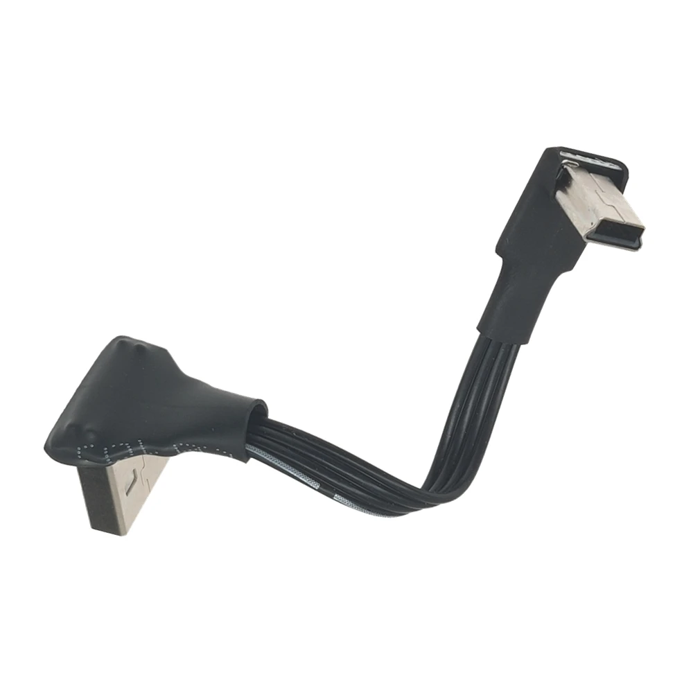 Mini USB B Type 5pin Male UP Down Left Right Angled 90 Degree to USB 2.0 Male Data Cable 5CM-3M 5CM 10CM 20CM 30CM 50CM 1M 2M usb extension cable usb charging cable usb adapter cable usb cable adapter usb micro b cable