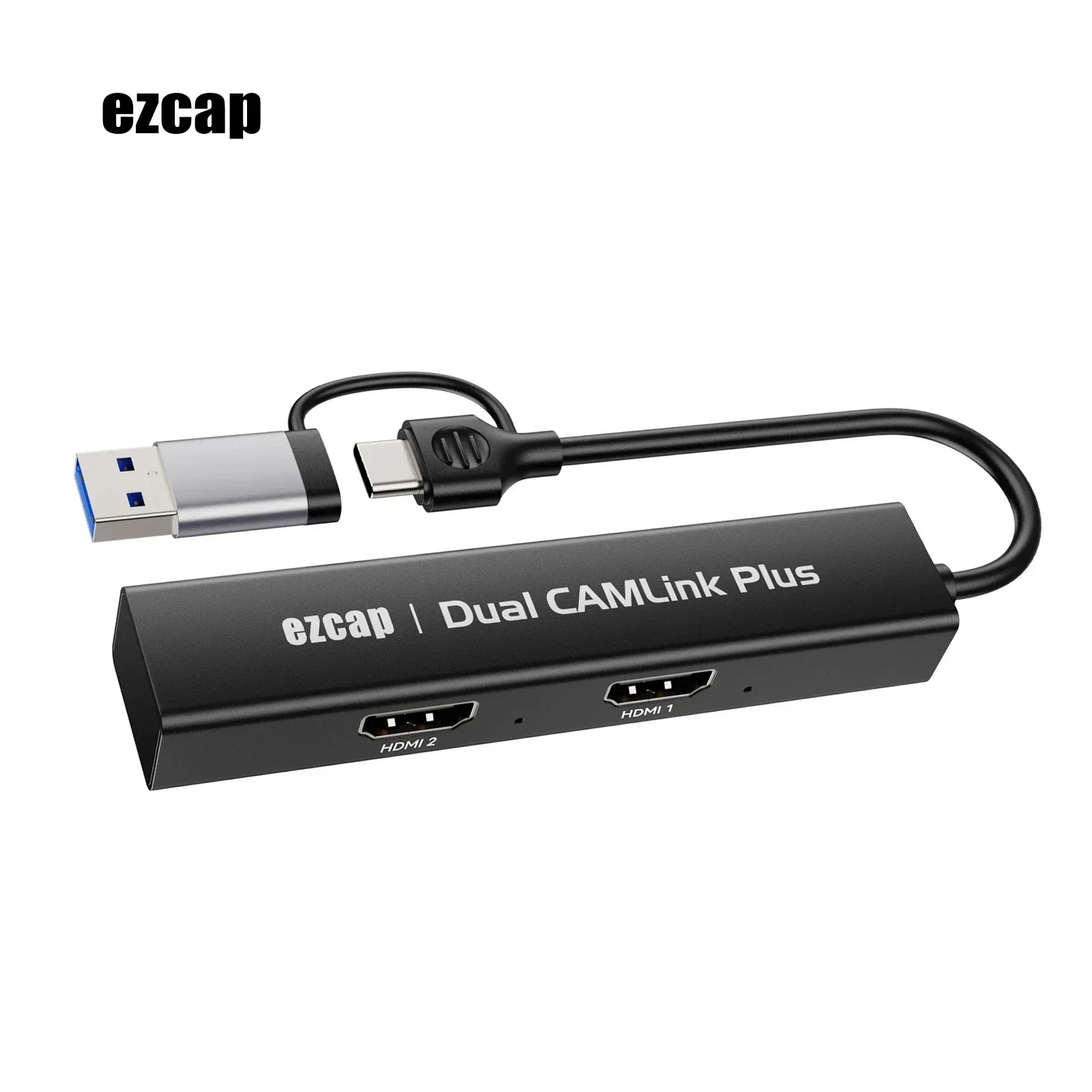 

USB 3.0 HDMI Video Capture Card Dual Camera Link Real 1080p 60fps Recording for PS4 PS5 Game Laptop PC Camcorder Live Streaming