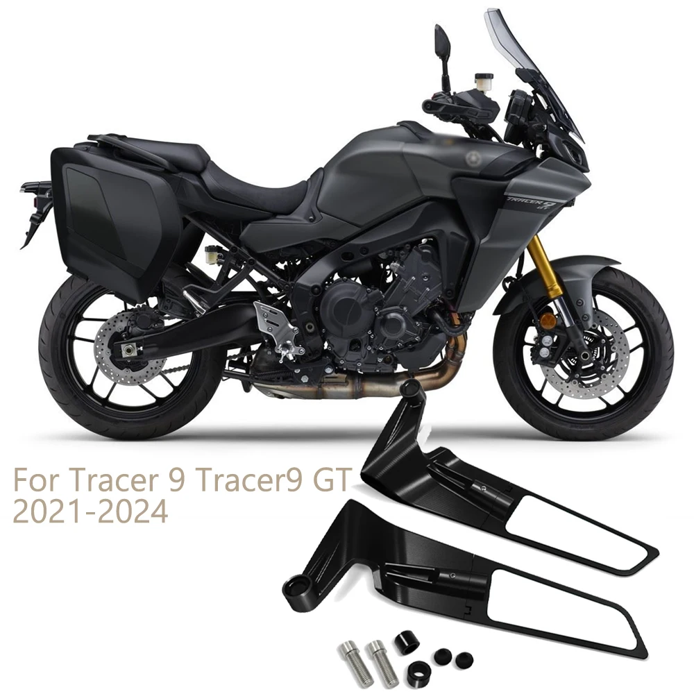 Per Tracer 9 Tracer9 Gt 2021-2024 Specchietto Retrovisore Moto Stealth Sport Winglet Mirror Kit Specchi Stealth Regolabili